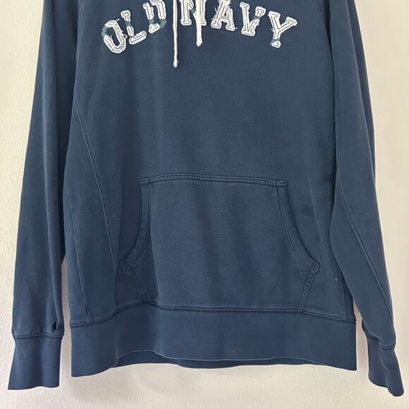 Vintage old navy thrashed distressed spell out hoodie Y2K oversized grunge M - Picture 4 of 12